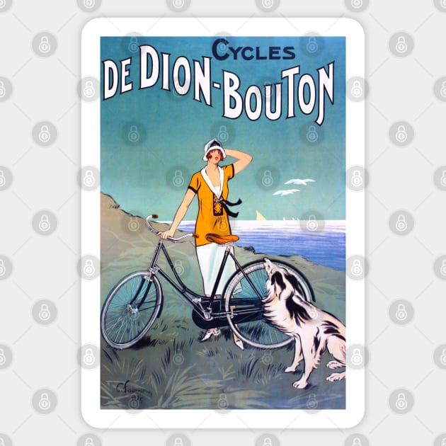 Retro Advertising - BICYCLE Sticker by CozyCanvas